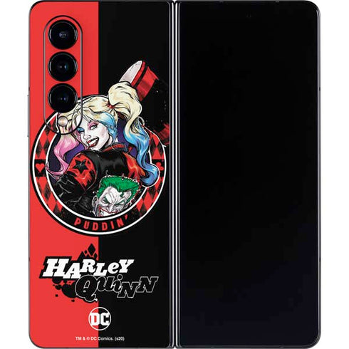 DC Comics Harley Quinn Puddin Galaxy Z Fold4 5G Skin